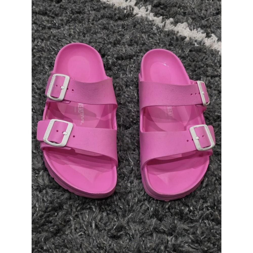Birkenstock Arizona Essentials EVA Sandal Pink Rubber Size 9.5/40Regular Width